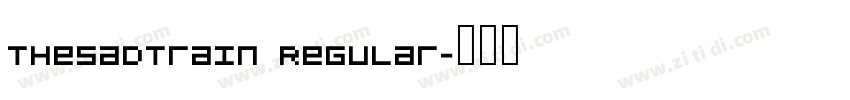 TheSadTrain Regular字体转换